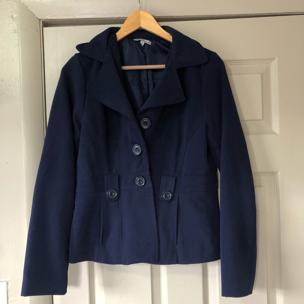 Corduroy-like Peacoat
